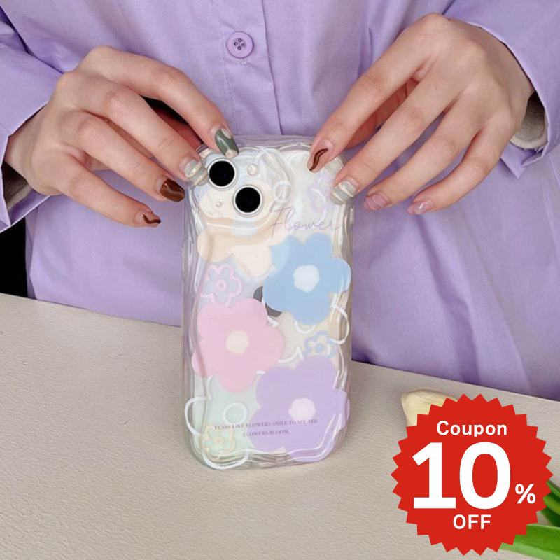 樂天商城 - iphone14 ケース 韓国 かわいい 花 iphone13 ケース iphone14pro iphone13 pro iphone12 mini ケース iphone11 アイフォン iPhone ケース iphonese ケース 韓国 おしゃれ TPU パステル フラワー クリア 透明 おしゃれ かわいい