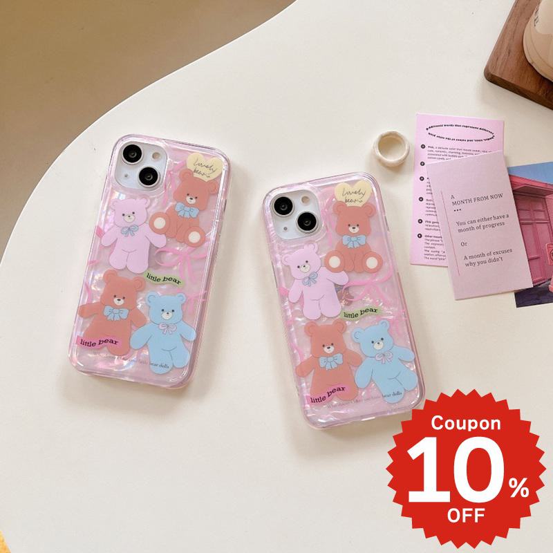 乐天商城 - iphone14 ケース 韓国 かわいい iphone13 ケース iphone14pro iphone13 pro iphone12 mini ケース iphone11 アイフォン iPhone ケース iphonese ケース かわいい おしゃれ IMD くま ベアー リボン レディース 女子