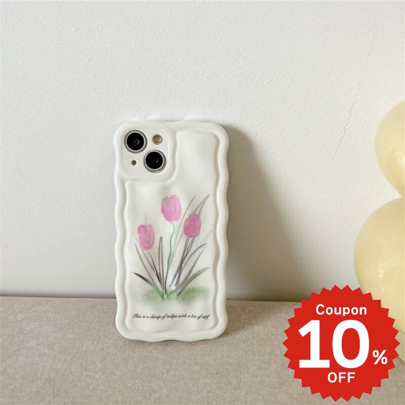 Rakuten - iphone14 ケース 韓国 かわいい 花 iphone13 ケース iphone14pro iphone13 pro iphone12 mini ケース iphone11 アイフォン iPhone ケース iphonese ケース 韓国 かわいい おしゃれ TPU チューリップ ウェーブ シンプル レディース 大人 女子