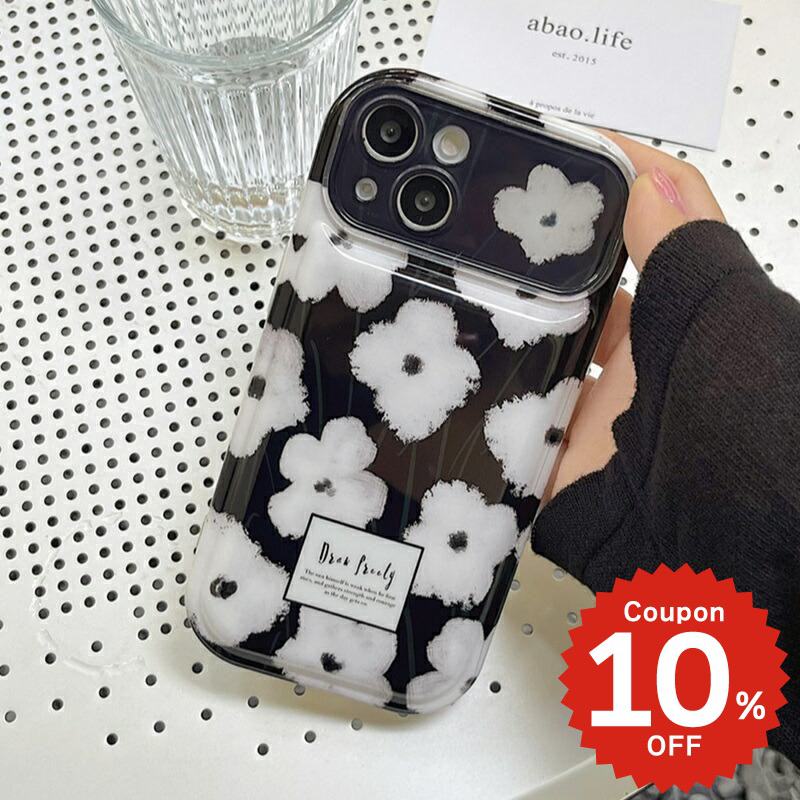 樂天商城 - iphone14 ケース 韓国 かわいい 花 iphone13 ケース iphone14pro iphone13 pro iphone12 mini ケース iphone11 アイフォン iPhone ケース iphonese ケース 韓国 モノトーン フラワー 花柄