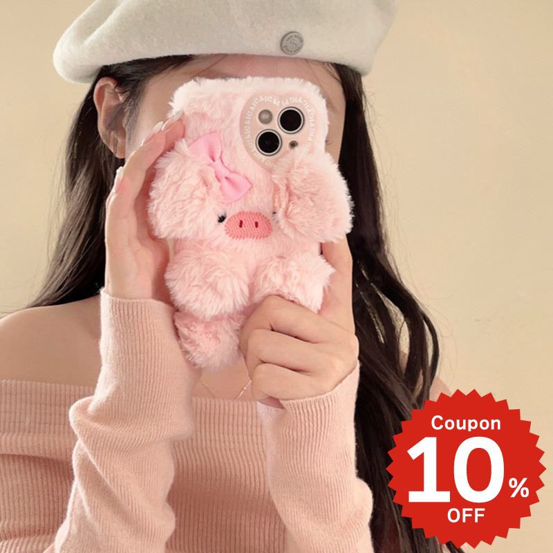 乐天商城 - iphone14 ケース 韓国 かわいい iphone13 ケース iphone14pro iphone13 pro iphone12 mini ケース iphone11 アイフォン iPhone ケース iphonese ケース かわいい おしゃれ TPU もこもこ ファー ブタ ぶた レディース 大人 女子