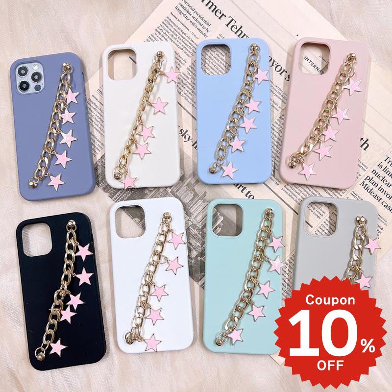 乐天商城 - iphone17 ケース かわいい 韓国 シリコン チェーン iphone16 pro ケース iphone15 ケース iphone14 ケース iPhone13 ケース iPhonese ケース iPhone ケース iphone12 ケース おしゃれ スター 星 ピンク レディース