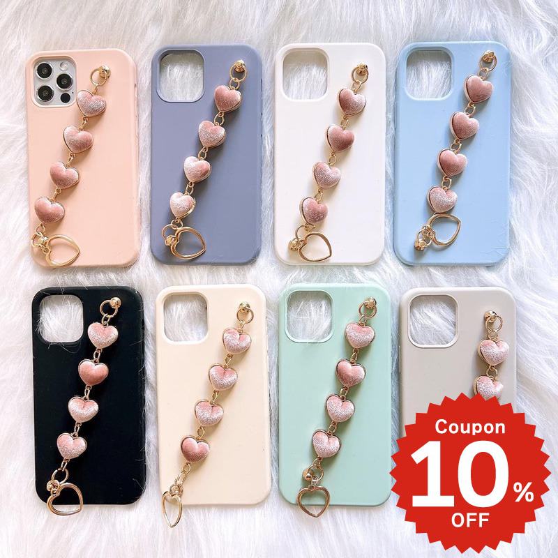 乐天商城 - iphone17 ケース かわいい 韓国 ハート シリコン チェーン iphone16 pro ケース iphone15 ケース iphone14 ケース iPhone13 ケース iPhonese ケース iPhone ケース iphone12 ケース おしゃれ ベロア ピンク レディース