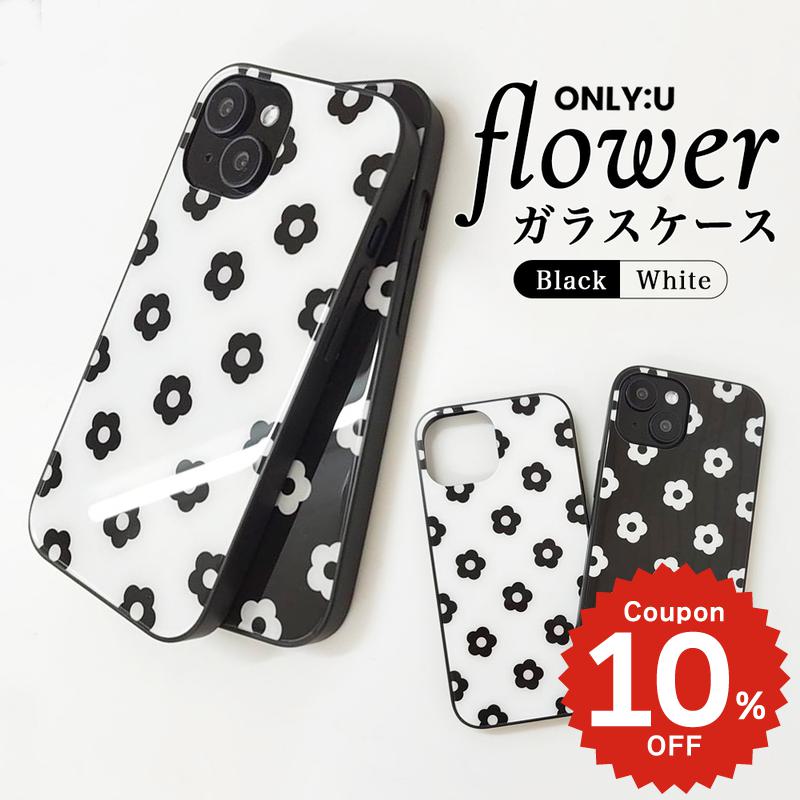 Rakuten - iPhone17e ケース かわいい magsafe対応 iPhone17 16 ケース iphone16e 17Air 17Pro 17Max iPhone15 14 13 12 11 Galaxy S25 ケース 背面ガラス 韓国 おしゃれ 小花 花柄 フラワー 大人可愛い 耐衝撃 スマホケース カバー 強化ガラス アイフォン 17 16 15 ONLYOU