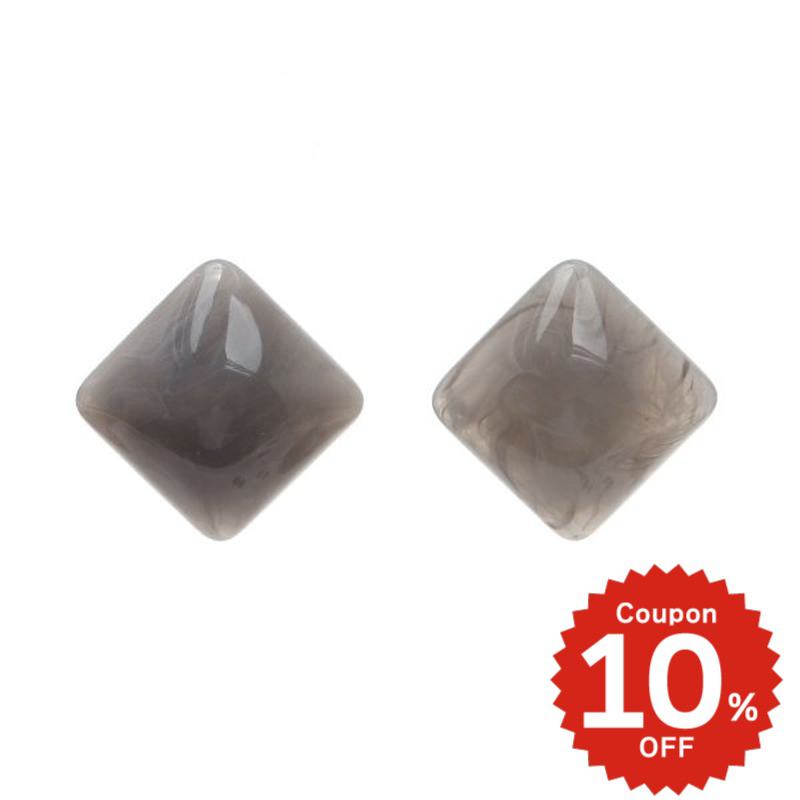 ダイヤマーブルイヤリング グレー onlyou オンリーユー