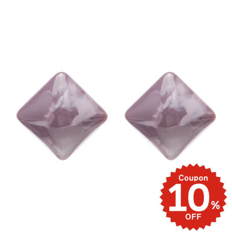 ダイヤマーブルイヤリング グレー onlyou オンリーユー