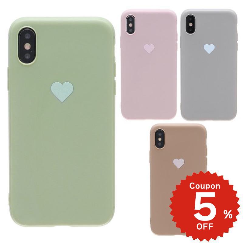 乐天商城 - iphonese ケース かわいい 韓国 第2世代 第3世代 iPhonexrケース iphoneXs ケース iphonexsmax シンプル ハート くすみカラー