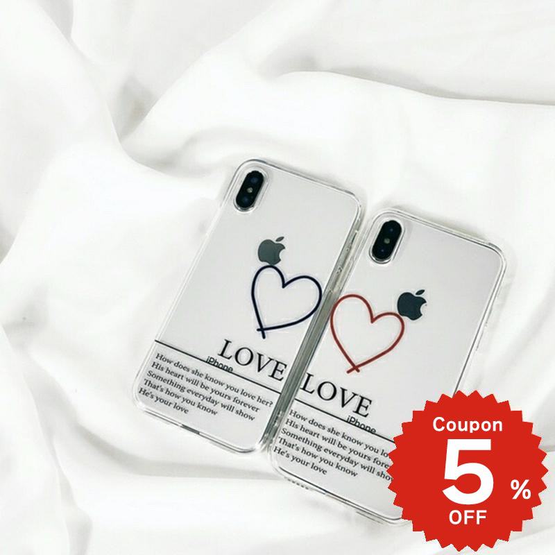 乐天商城 - iphonese ケース かわいい 韓国 第2世代 第3世代 iPhonexrケース iphoneXs ケース iphonexsmax TPU 透明 カップルハートクリアケース