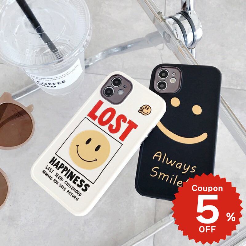 乐天商城 - iphone12 ケース 大人かわいい mini pro max iphone11 アイフォン iPhone ケース iphonexrケース iphone se 韓国 大人 女子 シンプル ストリート スマイル ロゴ 個性的 お揃い 可愛い