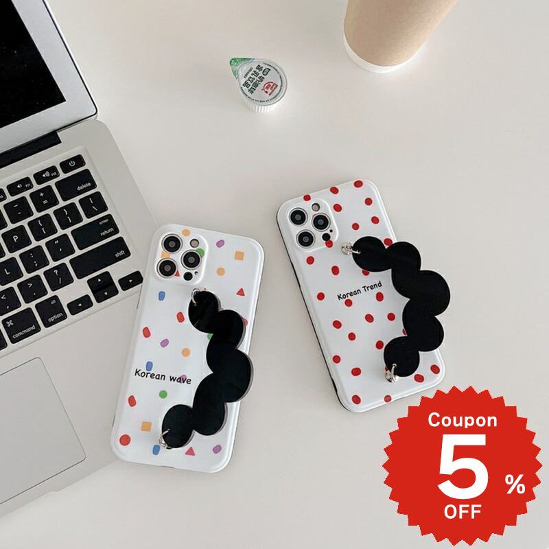 Rakuten - iphone12 ケース 大人かわいい mini pro max iphone11 アイフォン iPhone ケース iphonexrケース iphone se 韓国 大人 女子 TPU korean デザイン ドット ストラップ お揃い レディース