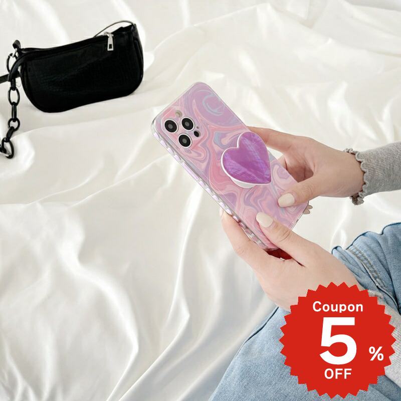 乐天商城 - iphone12 ケース 大人かわいい mini pro max iphone11 アイフォン iPhone ケース iphonexrケース iphone se 韓国 大人 女子 ハート グリップ マーブル