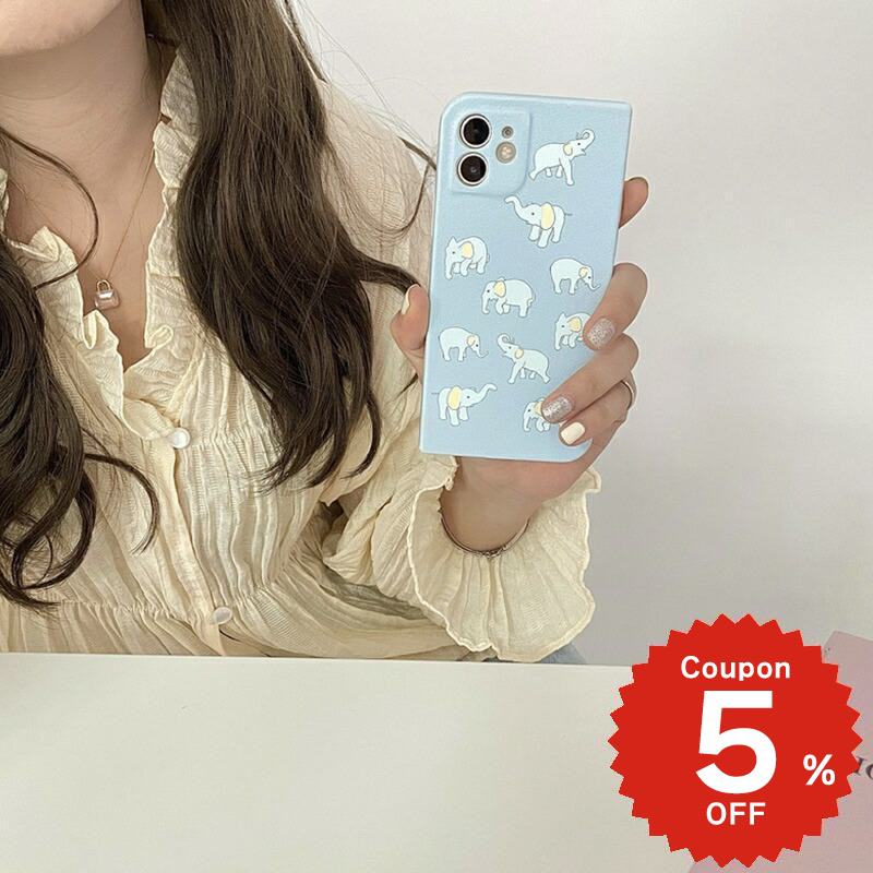 樂天商城 - iphone12 ケース 大人かわいい mini pro max iphone11 アイフォン iPhone ケース iphonexrケース iphone se 韓国 大人 女子 TPU ゾウ アニマル 動物 総柄 シンプル 個性的 レディース