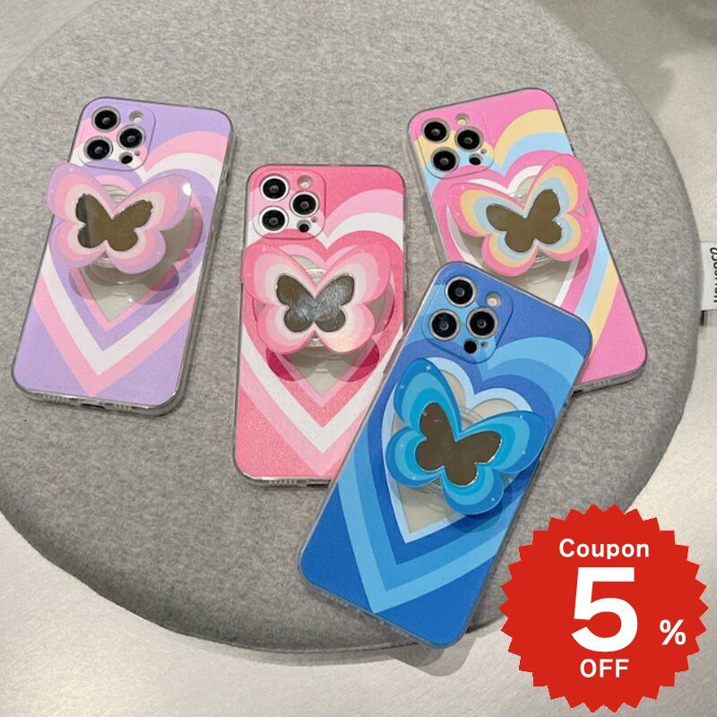 樂天商城 - iphone12 ケース 大人かわいい mini pro max iphone11 アイフォン iPhone ケース iphonexrケース iphone se 韓国 大人 女子 TPU グリップ GRIP 蝶 バタフライ マーブル