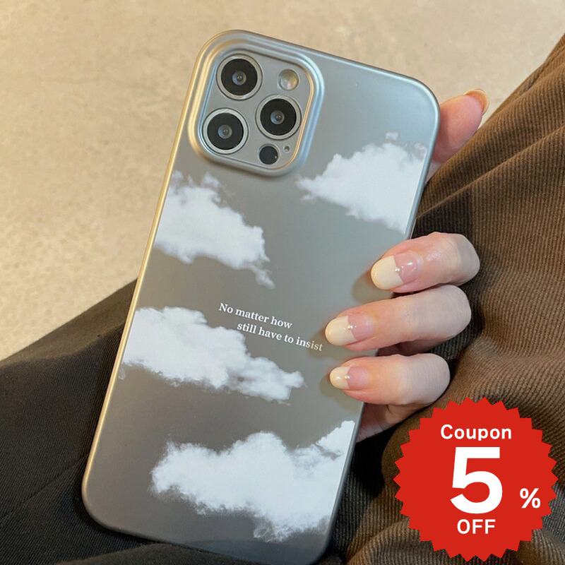 iphone13 ケース 韓国 かわいい iphone12 mini ケース iphone12 pro ケース iphone11 アイフォン iPhone ケース iphonese ケース TPU クラウド 雲 英字 大人 シンプル レディース 女性