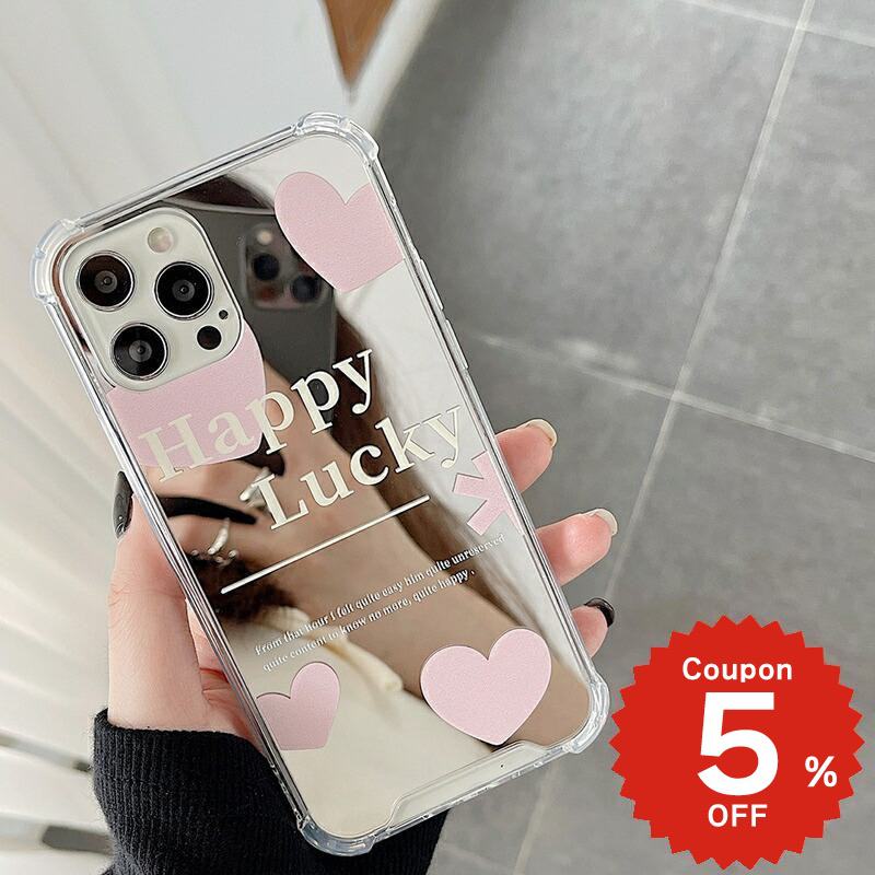 樂天商城 - iphone13 ケース 韓国 かわいい iphone12 mini ケース iphone12 pro ケース iphone11 アイフォン iPhone ケース iphonese ケース TPU ミラー 鏡 ハート ガーリー ピンク お揃い レディース