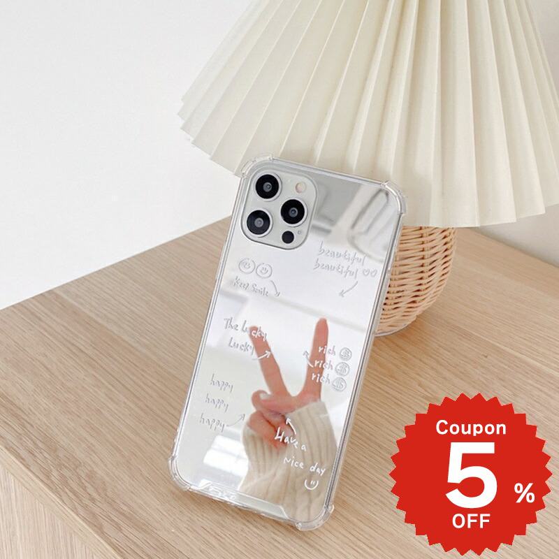 Rakuten - iphone13 ケース 韓国 かわいい iphone12 mini ケース iphone12 pro ケース iphone11 アイフォン iPhone ケース iphonese ケース TPU ミラー 鏡 ロゴ 映え お揃い シンプル レディース