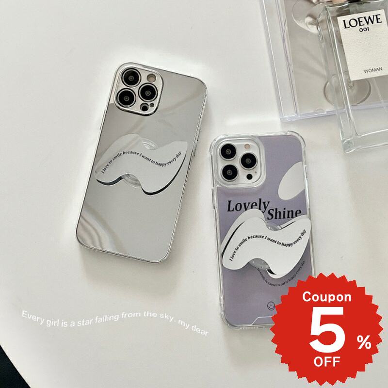 樂天商城 - iphone13 ケース 韓国 かわいい iphone12 mini ケース iphone12 pro ケース iphone11 アイフォン iPhone ケース iphonese ケース TPU ミラー 鏡 グリップ スタンド レディース