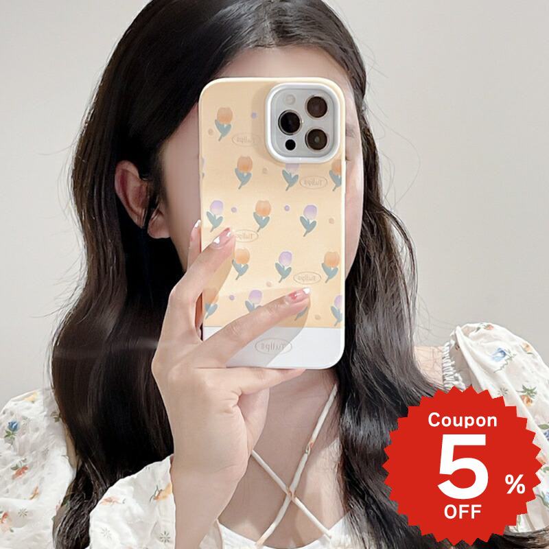 樂天商城 - iphone13 ケース 韓国 かわいい iphone12 mini ケース iphone12 pro ケース iphone11 アイフォン iPhone ケース iphonese ケース TPU 花柄 チューリップ パステル かわいい レディース