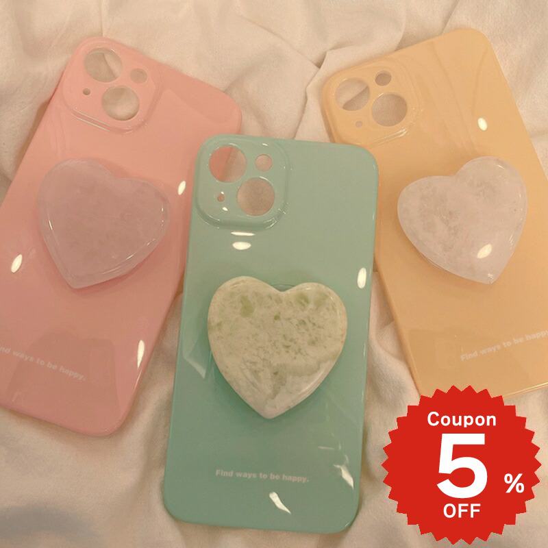 乐天商城 - iphone13 ケース 韓国 かわいい iphone12 mini ケース pro iphone11 アイフォン iPhone ケース iphone13 ケース iphonese ケース グリップ grip ハート 無地 ペア