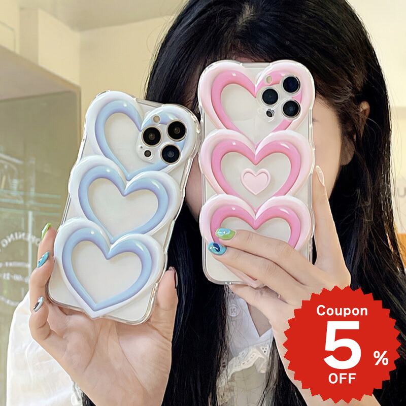Rakuten - iphone13 ケース 韓国 かわいい iphone12 mini ケース pro iphone11 アイフォン iPhone ケース iphone13 ケース iphonese ケース ハート プリント クリア ペア