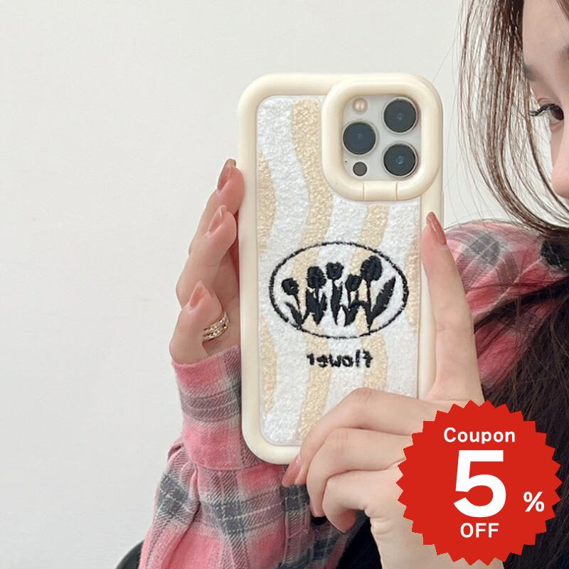 樂天商城 - iphone14 ケース 韓国 かわいい 花 iphone13 ケース iphone14pro iphone13 pro iphone12 mini ケース iphone11 アイフォン iPhone ケース iphonese ケース 韓国 かわいい おしゃれ TPU もこもこ 秋冬 フラワー ウェーブ ペア