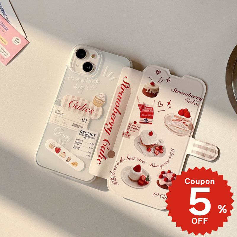 樂天商城 - iphone15 ケース かわいい 韓国 手帳型 花柄 iphone14 ケース iphone13 手帳 pro max iphone15 iphonese ケース iphone12 mini ケース iphone11 アイフォンseケース スマホケース 画面保護 ケーキ いちご おしゃれ レディース 女子