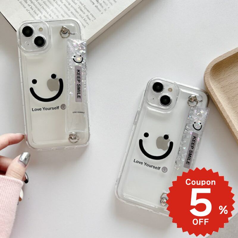 Rakuten - iphone14 ケース 韓国 かわいい 花 チェーン iphone13 ケース iphone14pro iphone13 pro iphone12 mini ケース iphone11 アイフォン iPhone ケース iphonese ケース 韓国 かわいい おしゃれ TPU フレーク 流れる スマイル ニコちゃん シンプル