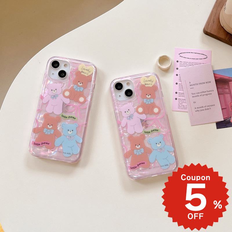 乐天商城 - iphone14 ケース 韓国 かわいい iphone13 ケース iphone14pro iphone13 pro iphone12 mini ケース iphone11 アイフォン iPhone ケース iphonese ケース かわいい おしゃれ IMD くま ベアー リボン レディース 女子