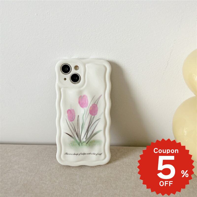 Rakuten - iphone14 ケース 韓国 かわいい 花 iphone13 ケース iphone14pro iphone13 pro iphone12 mini ケース iphone11 アイフォン iPhone ケース iphonese ケース 韓国 かわいい おしゃれ TPU チューリップ ウェーブ シンプル レディース 大人 女子