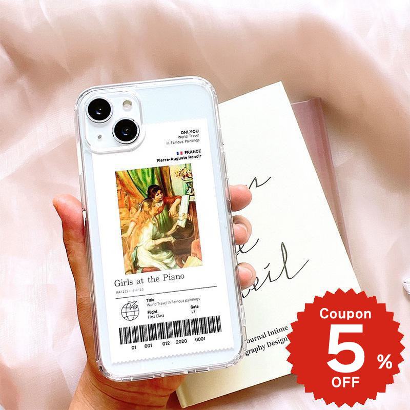 iPhone17 ケース かわいい magsafe対応 iphone16e ケース iphone16 ケース iPhone17 Air Pro max ケース iphone16pro iPhone15 iPhone14 iphone13 ケース iphone12 iphone11 ケース 韓国 クリア おしゃれ 絵画 アート ルノワール ピアノに寄る少女たち