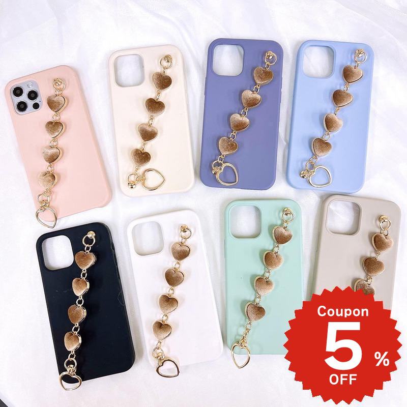乐天商城 - iphone17 ケース かわいい 韓国 ハート シリコン チェーン iphone16 pro ケース iphone15 ケース iphone14 ケース iPhone13 ケース iPhonese ケース iPhone ケース iphone12 ケース おしゃれ ベロア ブラウン レディース