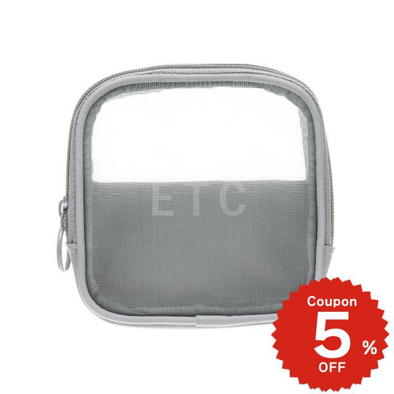 メッシュトラベルシンプルポーチ 小 化粧 ポーチ メイク コスメ 小物入れ(4.0)