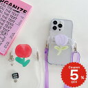 スマホショルダーストラップ 携帯ストラップ iPhone スマホ 韓国 チューリップ 花 肩掛け カスタム 紛失防止 落下防止 付け替え かわいい おしゃれ レディース 大人 女子