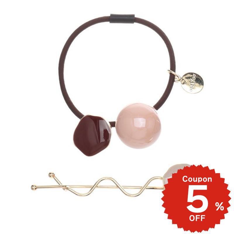 2点セット ヘアピン ヘアゴム シンプル 個性的 お洒落 シンプル かわいい ヘアアクセサリー おしゃれ onlyou オンリーユー