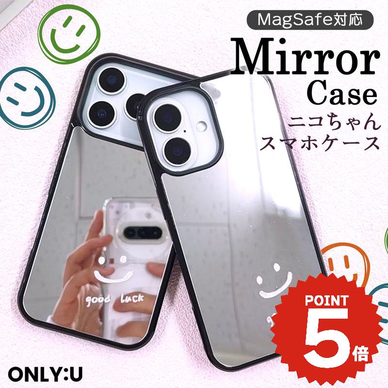 楽天市場】にこちゃん ミラー（ケース・カバー｜スマートフォン・携帯