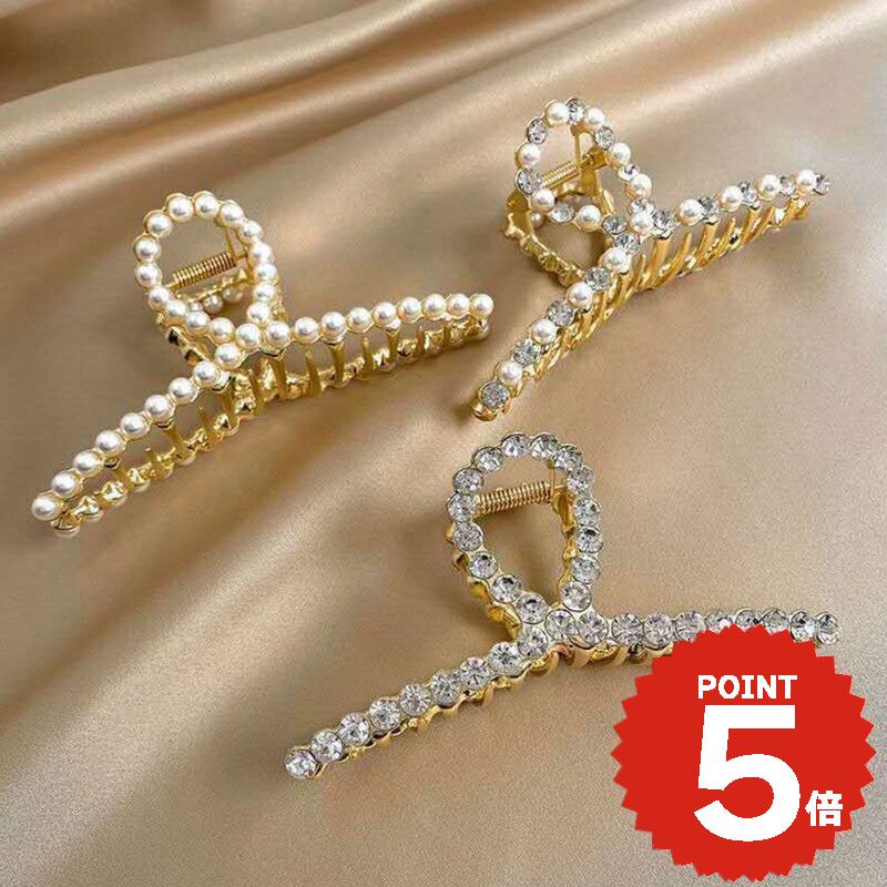 ヘアアクセサリー ヘアクリップ 韓国 バンスクリップ 大きめ しっかり ヘアアクセ 髪留め 挟む 簡単 ヘ..