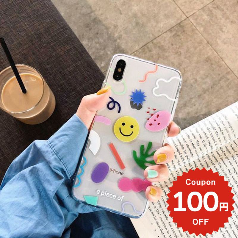 樂天商城 - iphonese ケース かわいい 韓国 第2世代 第3世代 iPhonexrケース iphoneXs ケース iphonexsmax かわいい 大人かわいい おしゃれ スマイル カラフル クリア 透明