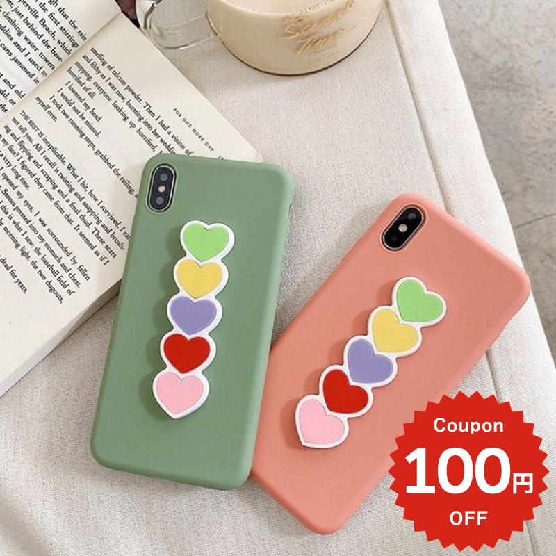 乐天商城 - iphonese ケース かわいい 韓国 第2世代 第3世代 iPhonexrケース iphoneXs ケース iphonexsmax 10r 10 ハート xr おしゃれ カラフル スタンド シンプル