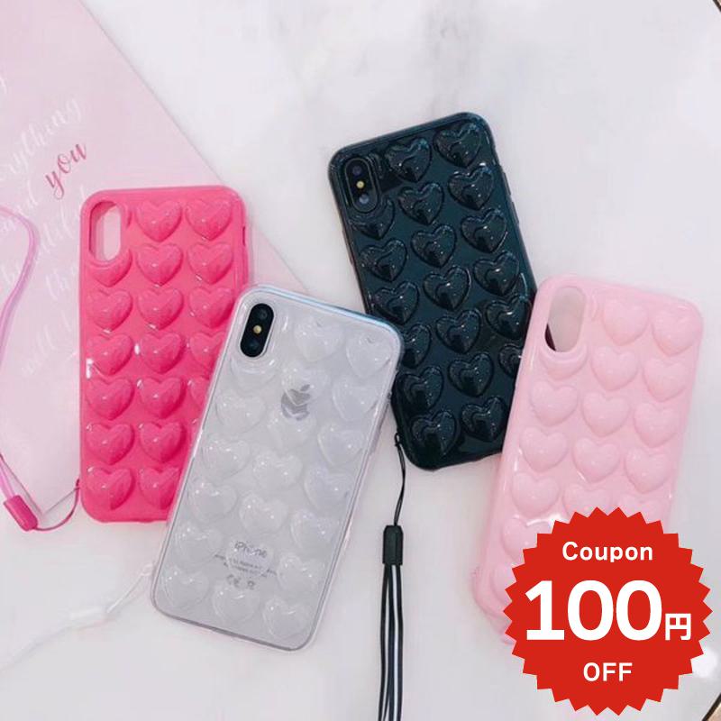 Rakuten - iphonese ケース かわいい ストラップ付き 韓国 第2世代 第3世代 iphonese iphonex iphonexs iphonexr iphone x xs 10r xr max かわいい 大人かわいい おしゃれ ぷっくりハート シンプル ハート