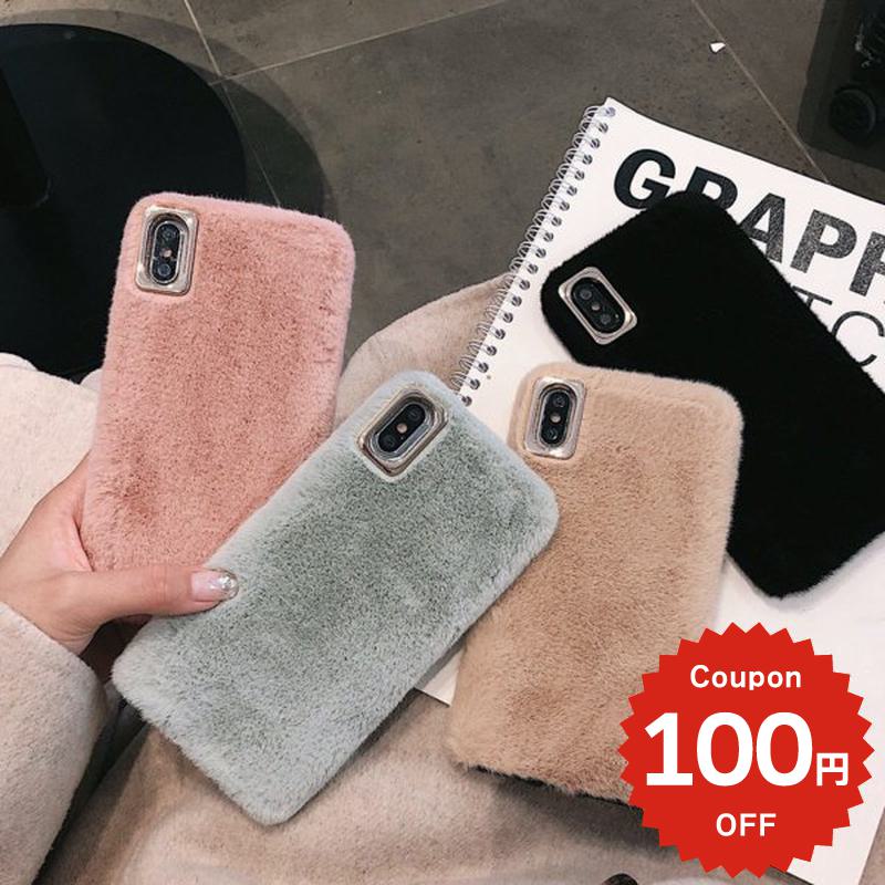 Rakuten - iphone11 ケース 韓国 iphone11proケース iPhone ケース pro max iphonese ケース iphonexr ケース iphonexs ケース シンプル モコモコ ファー ケース