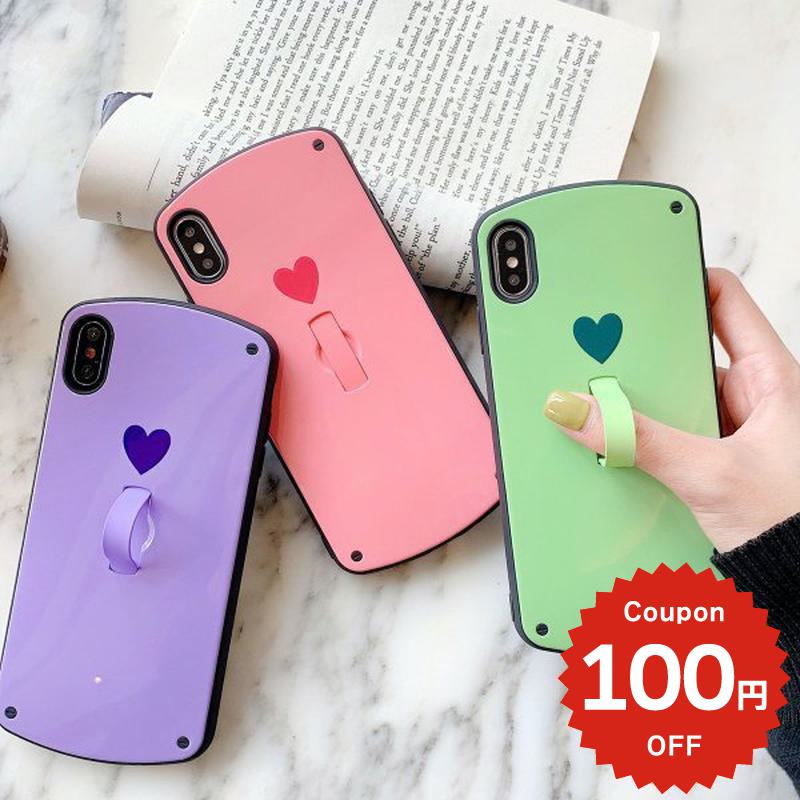樂天商城 - iphonese ケース かわいい 韓国 第2世代 第3世代 iPhonexrケース iphoneXs ケース iphonexsmax TPU ベルト付きミニハート ハート シンプル
