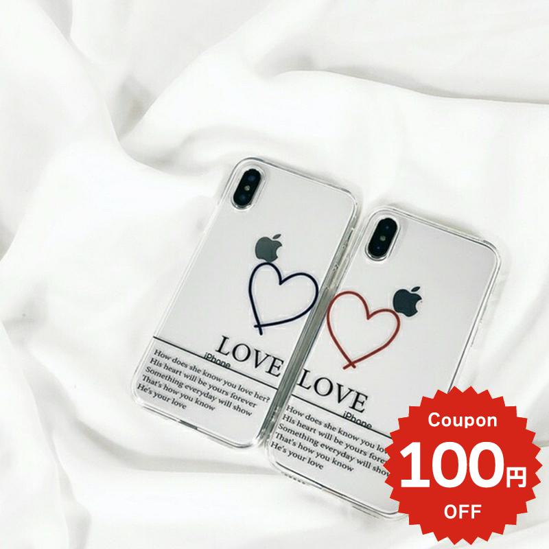 Rakuten - iphonese ケース かわいい 韓国 第2世代 第3世代 iPhonexrケース iphoneXs ケース iphonexsmax TPU 透明 カップルハートクリアケース