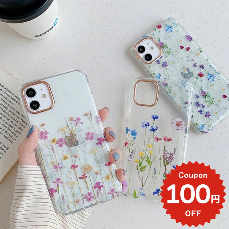 Rakuten - iphone11 ケース 韓国 iphone11proケース iPhone ケース pro max iphonese ケース iphonexr ケース iphonexs ケース かわいい 大人かわいい おしゃれ TPU シンプル フラワー クリア 花 透明 傷防止