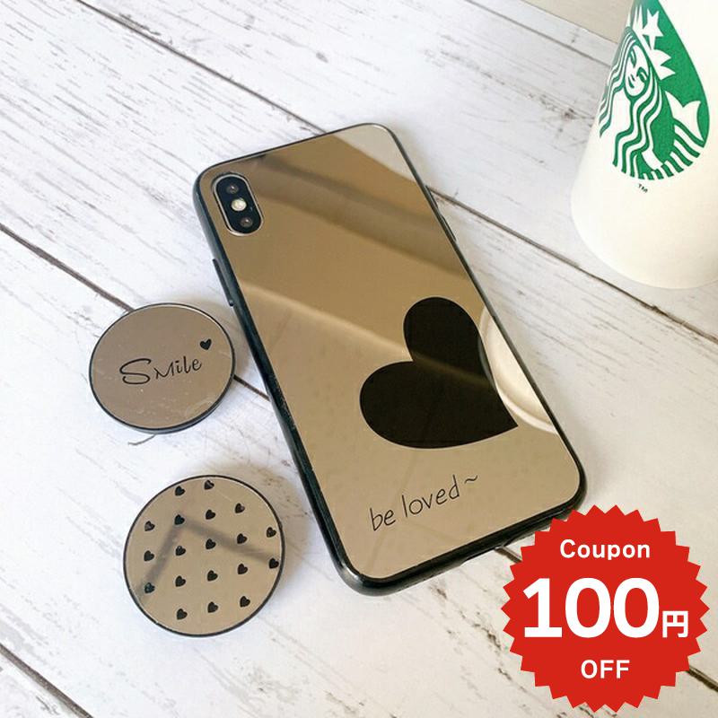 樂天商城 - iphonese ケース かわいい 韓国 第2世代 第3世代 iPhonexrケース iphoneXs ケース iphonexsmax 大人かわいい 大人 女子 アイフォンX アイフォンXs シンプル ハート ミラー グリップ メタリック