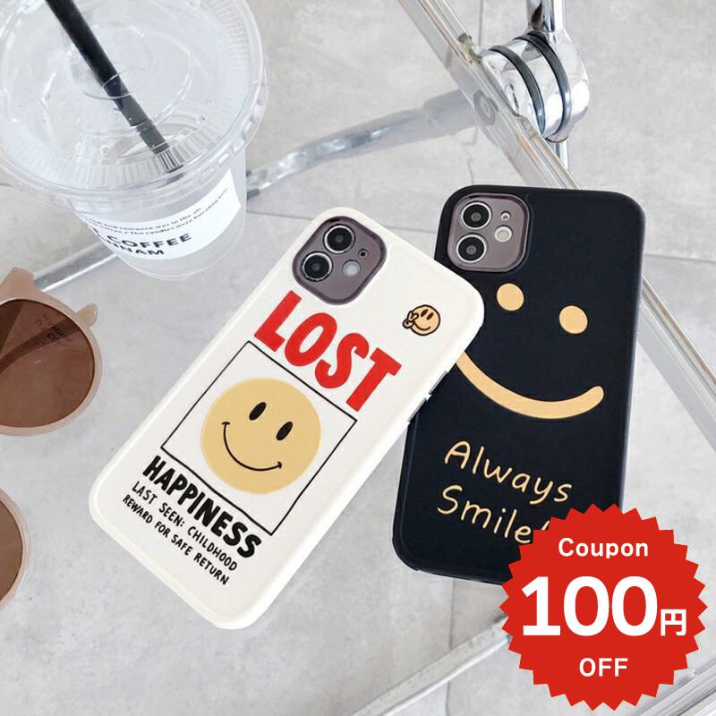 Rakuten - iphone12 ケース 大人かわいい mini pro max iphone11 アイフォン iPhone ケース iphonexrケース iphone se 韓国 大人 女子 シンプル ストリート スマイル ロゴ 個性的 お揃い 可愛い