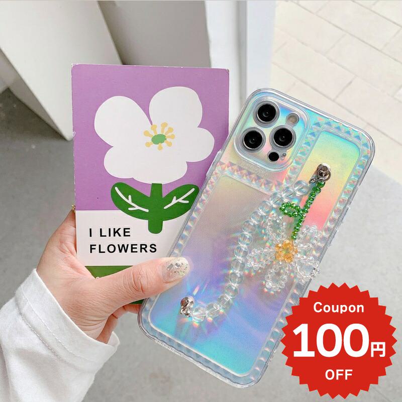 樂天商城 - iphone12 ケース 大人かわいい mini pro max iphone11 アイフォン iPhone ケース iphonexrケース iphone se 韓国 大人 女子 フラワー ビジュー オーロラ 透明 クリア お揃い 可愛い 女性