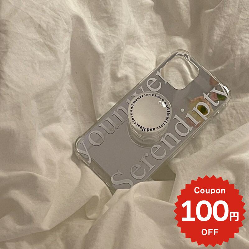 Rakuten - iphone13 ケース 韓国 かわいい iphone12 mini ケース iphone12 pro ケース iphone11 アイフォン iPhone ケース iphonese ケース TPU GRIP グリップ ミラー 鏡 英字 レディース