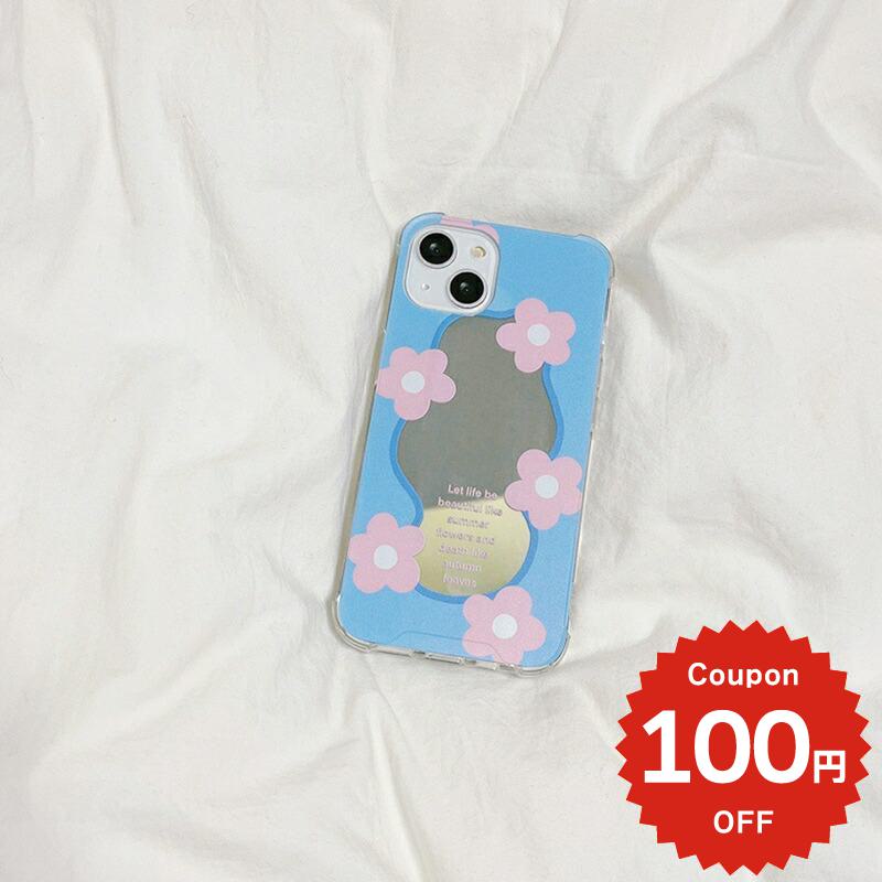 乐天商城 - iphone13 ケース 韓国 かわいい iphone12 mini ケース iphone12 pro ケース iphone11 アイフォン iPhone ケース iphonese ケース TPU ミラー 鏡 花 フラワー 映え お揃い 可愛い レディース