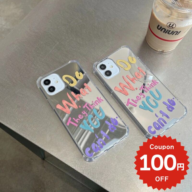 Rakuten - iphone13 ケース 韓国 かわいい iphone12 mini ケース iphone12 pro ケース iphone11 アイフォン iPhone ケース iphonese ケース TPU ミラー 鏡 ロゴ カラフル 個性的 レディース