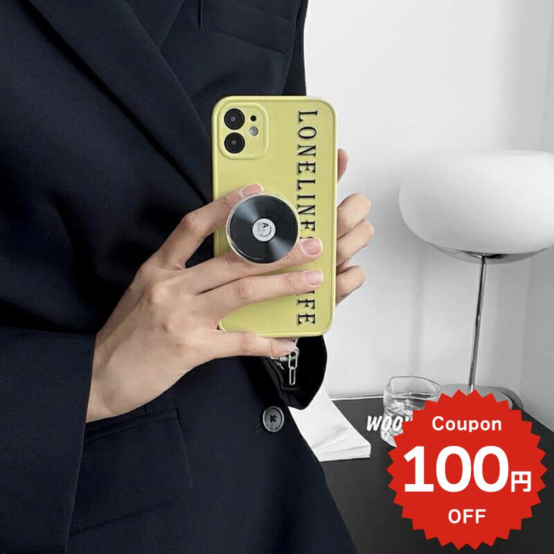 乐天商城 - iphone13 ケース 韓国 かわいい iphone12 mini ケース iphone12 pro ケース iphone11 アイフォン iPhone ケース iphonese ケース TPU グリップ スタンド 英字 シンプル 大人 レディース